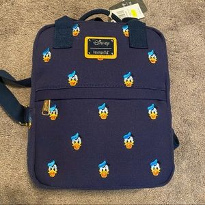 Canvas Donald Duck loungefly backpack by hottopic